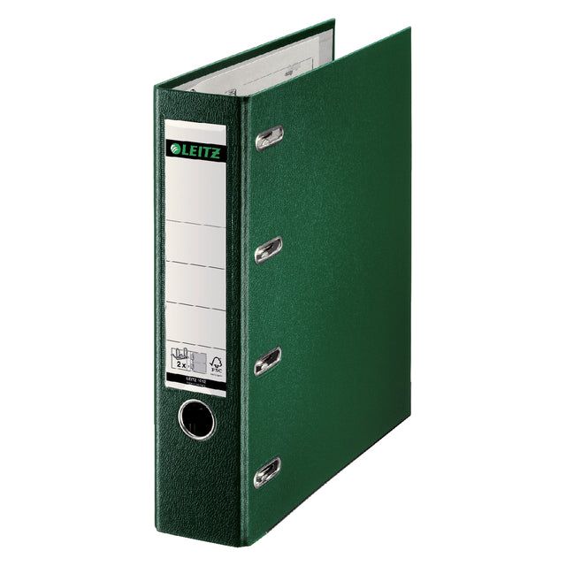 Leitz - Ordner Leitz A4 80mm PP Bank 2 Mech Green | 1 pièce