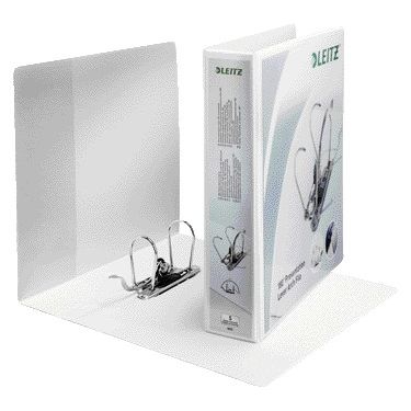 Leitz - Ordner 4226 panorama 180° 75mm PP A4 maxi 3 tasche bianco | 10 pezzi