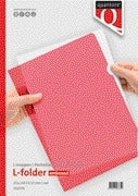 Quantore -  Insteekmap L-model A4 PP 0.12mm rood 25 stuks