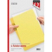 Quantore - Insert folder L-model A4 PP 0.12mm yellow 25 pieces