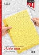 Quantore - Insert folder L-model A4 PP 0.12mm yellow 25 pieces