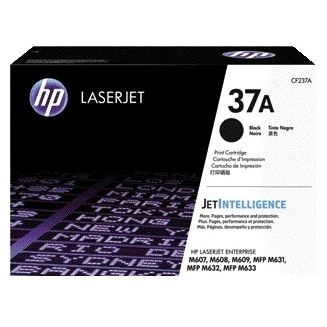 HP - tóner 37A, 11 000 páginas, OEM CF237A, negro