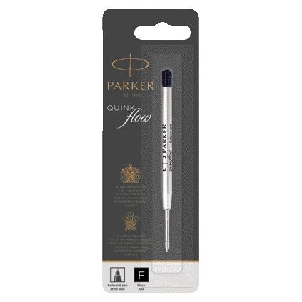 Parker - Quinkflow recambio para bolígrafo fino negro blister de 1 pieza