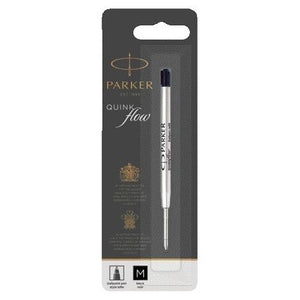 Parker -  Balpenvulling Quinkflow medium zwart blister à 1 stuk