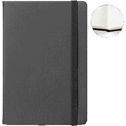 Quantore -  Notitieboek A5 lijn 192blz 80gr zwart | 3 stuks