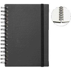 Quantore -  Notitieboek a5 sp lijn 192pg 80gr zwart