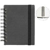 Quantore - Cuaderno A6 línea espiral 192 páginas 80gr negro