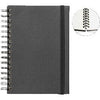 Quantore - Quaderno A5 spirale tab line 192 pagine 80gr nero | 3 pezzi
