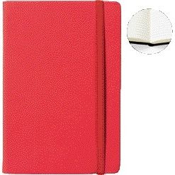 Quantore - Cuaderno A5 línea 192 páginas 80gr rojo