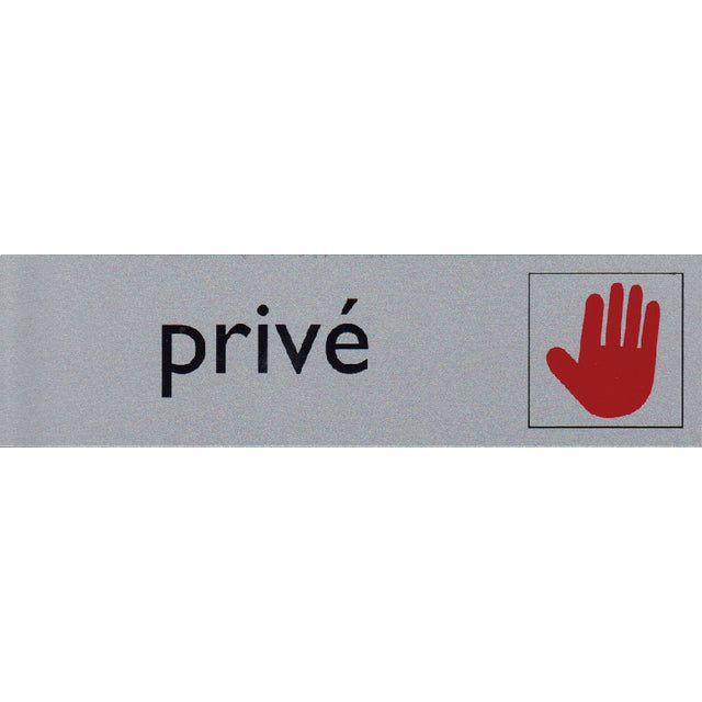 Posta - Infobord pictogram prive 165x44mm