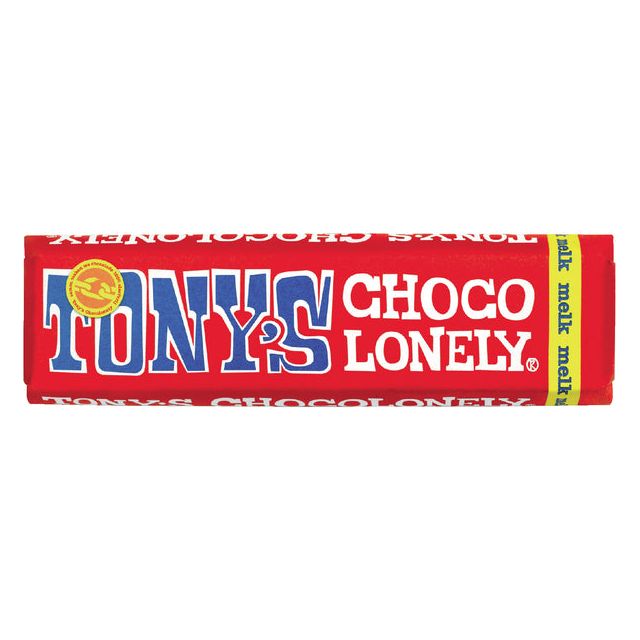 Tony's Chocolonely - Chocolate Tony Chocolonely Milk Bar 50gr | Morceau de 50 grammes | 35 pièces