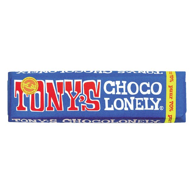 Tony's Chocolonely - Chocolate Tony Chocolonely Puur Reep 50 gr | Morceau de 50 grammes | 35 pièces