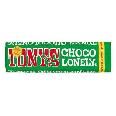 Tony's Chocolonely -  Chocolade tony chocolonely hazelnoot reep 47gr | 35 stuks