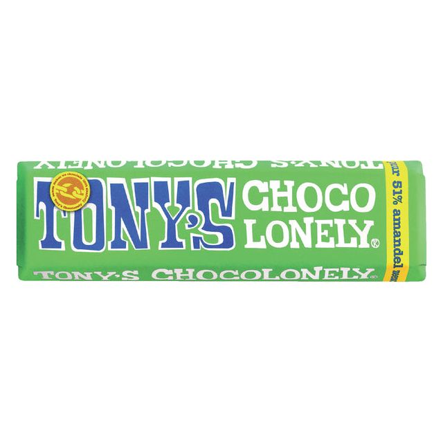 Tony's Chocolonely - Chocolate Tony Chocolonely Alandel Zeezt Bar 47GR | Morceau de 47 grammes