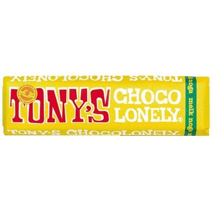 Tony's Chocolonely - Barretta di torrone al cioccolato e latte 47gr