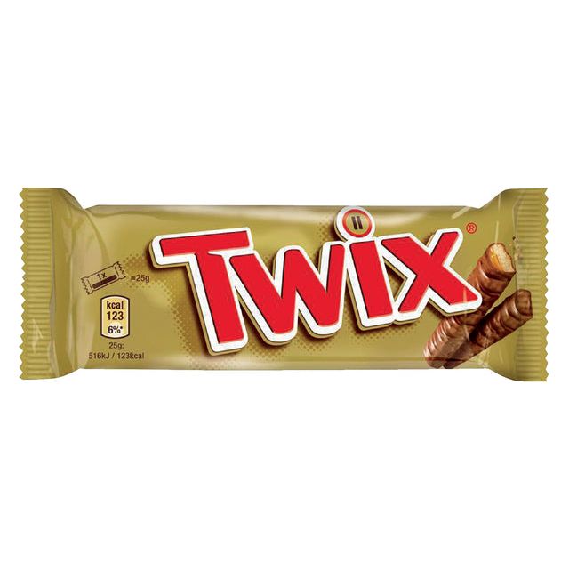 Twix - Candy Bar 25x50 Gramm | Zeigen Sie ein 25 -Stück an