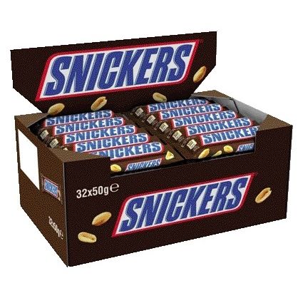 Snickers - Barre chocolatée 32x50 grammes