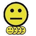 Smit Visual - Magnet Smiley 50mm Emotion neutral gelb 5 Stück