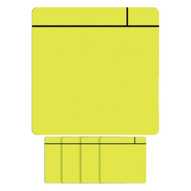 Visual SMIT - Magnet Scrum 75 mmx75 mm jaune | Blister un 5 pièces