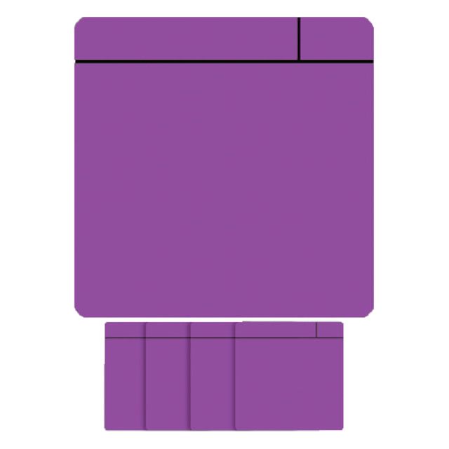 Visual SMIT - Magnet Scrum 75 mmx75 mm violet | Blister un 5 pièces