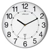 Unilux - Reloj de pared Maxi radiocontrolado Ø 37,5cm gris claro/blanco