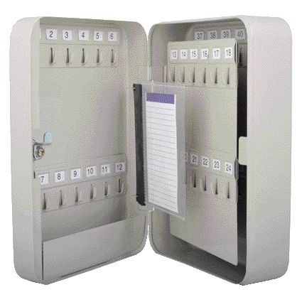 Qbasic - Armadietto portachiavi 48 ganci 250x180x80mm