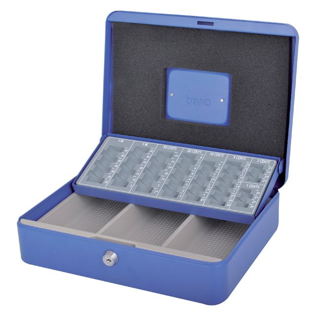 PAVO - Box Money Box Deployment Euro 300x240x90mm Blue | 1 pièce