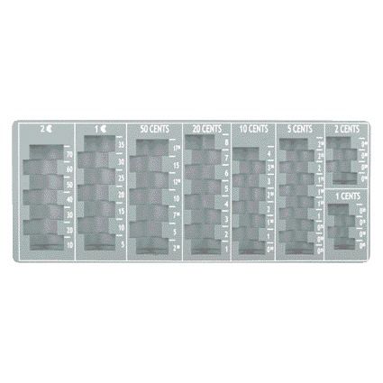 Pavo - Coin insert box 275x110x20mm gray