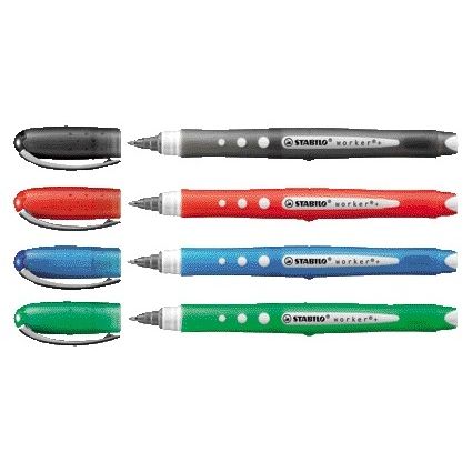 STABILO - Stylo roller workwear coloré 2019/46 moyen noir