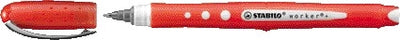 Stabilo -  worker+ colorful, Rollerball, Medium 0.5 mm, doos 10 stuks, rood | 10 stuks