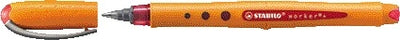 Stabilo -  worker+, Rollerball, Medium 0.5 mm, doos 10 stuks, rood | 10 stuks