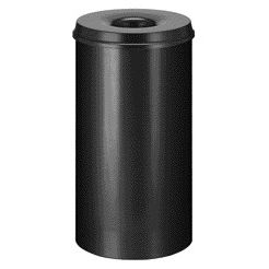 Vepa Bins -  Papierbak met vlamdover Vepabins 50 liter 335mm zwart
