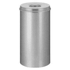 Vepa Bins - Paper bin with flame arrester Vepabins 50 liters 33.5cm gray