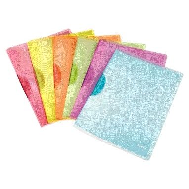 Leitz - Carpeta con clips Colorclip A4 PP surtido