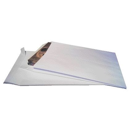 Quantore - Busta portacampioni 262x371x38mm autoadesiva bianca 10 pezzi
