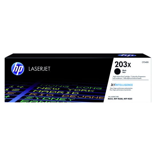 HP - toner 203X, 3200 pagina's, OEM CF540X, zwart