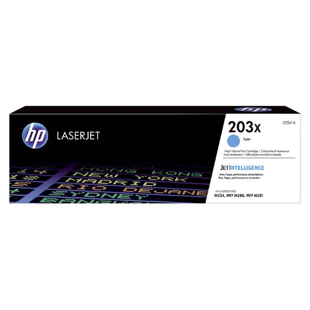 HP - toner 203X, 2.500 pagina's, OEM CF541X, cyaan