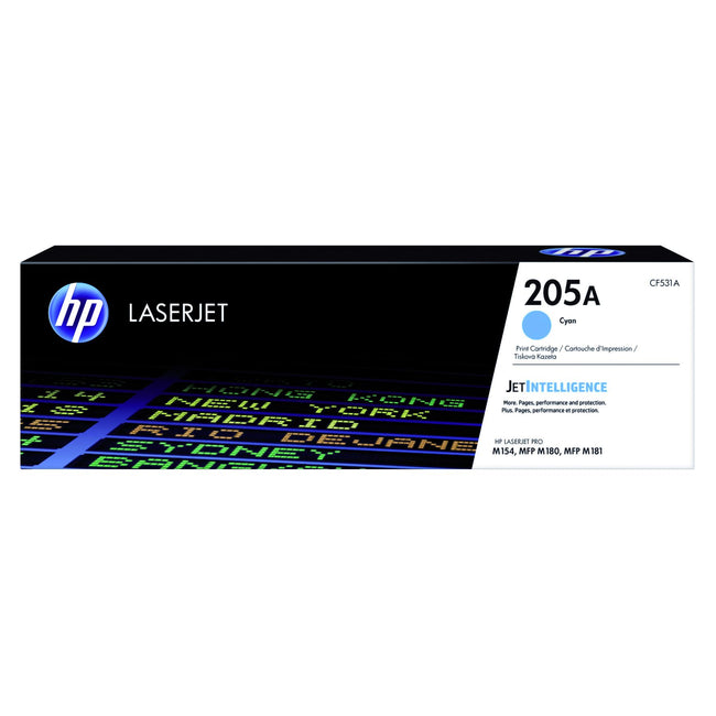 HP - Cartucho de tóner cf531a 205a azul
