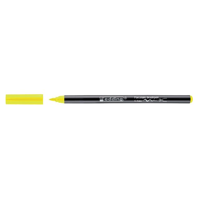 Edding - Brushpen edding 4200 porselein geel