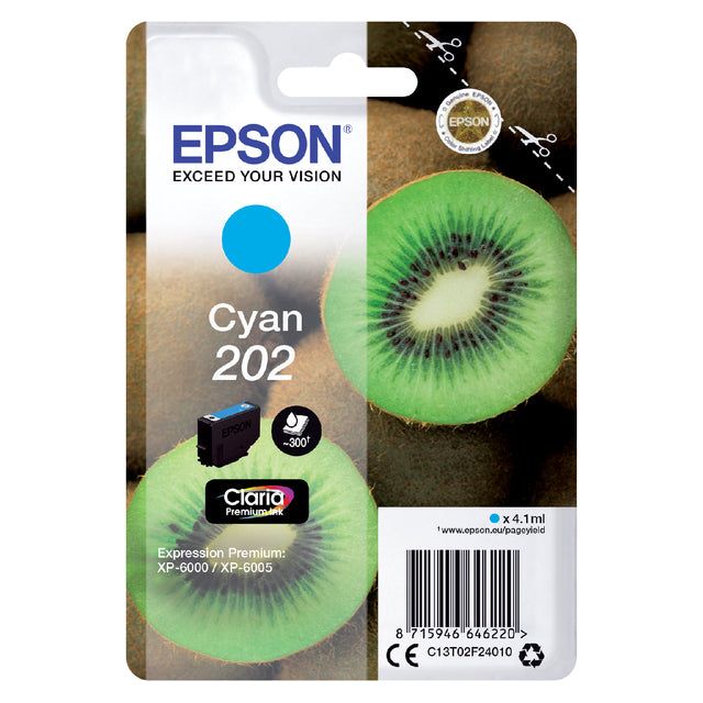 Epson - Inkcartridge Epson 202 T02F24 Blue | Blasen Sie ein 1 Stück