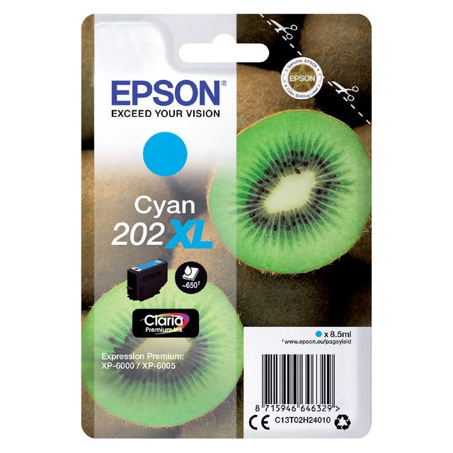 Epson - Inkcartridge Epson 202XL T02H24 Blue | Blasen Sie ein 1 Stück