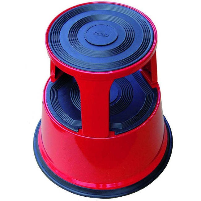 Desq - Sgabello 420 mm in metallo rosso