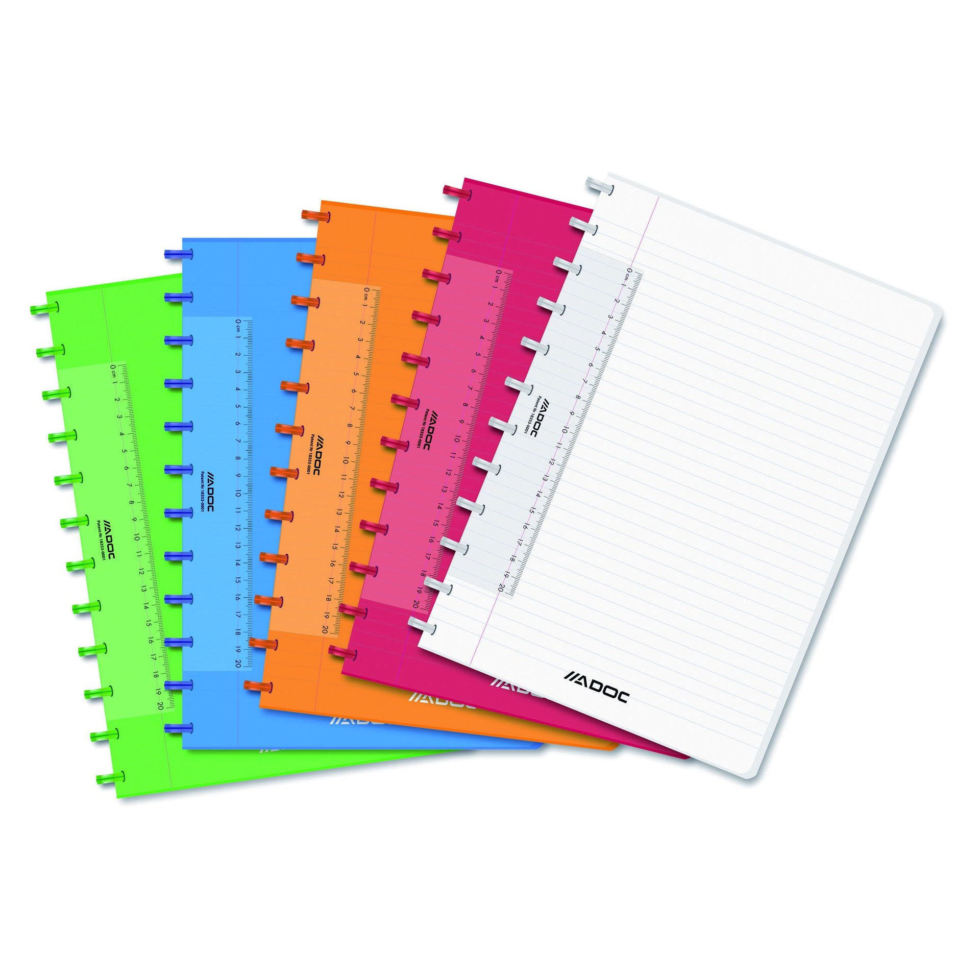 Adoc - Notebook A4 line 144 pages 90gr assorted | 10 pieces