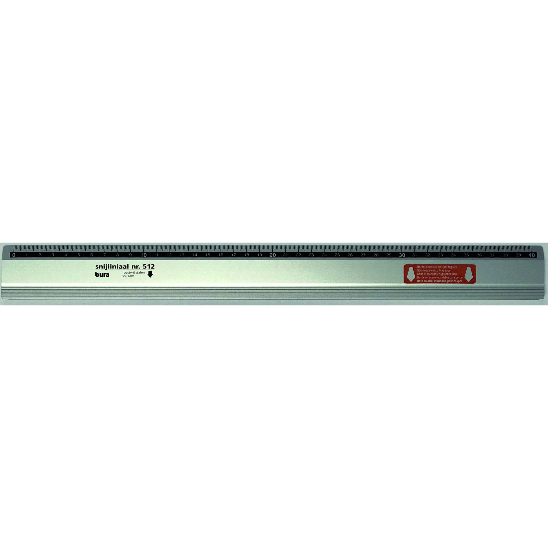 Rumold -  Snijliniaal bura 512 antica 40cm aluminium