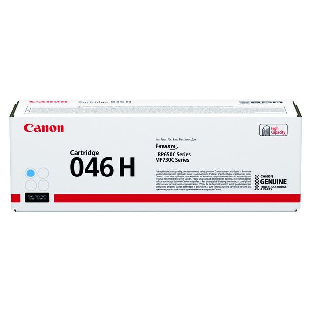 Canon - Toner 046H, 5.000 pagina's, OEM 1253C002, cyaan