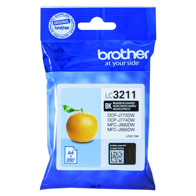 Brother -  LC3211BK inktcartridge 1 stuk(s) Origineel Normaal rendement Zwart