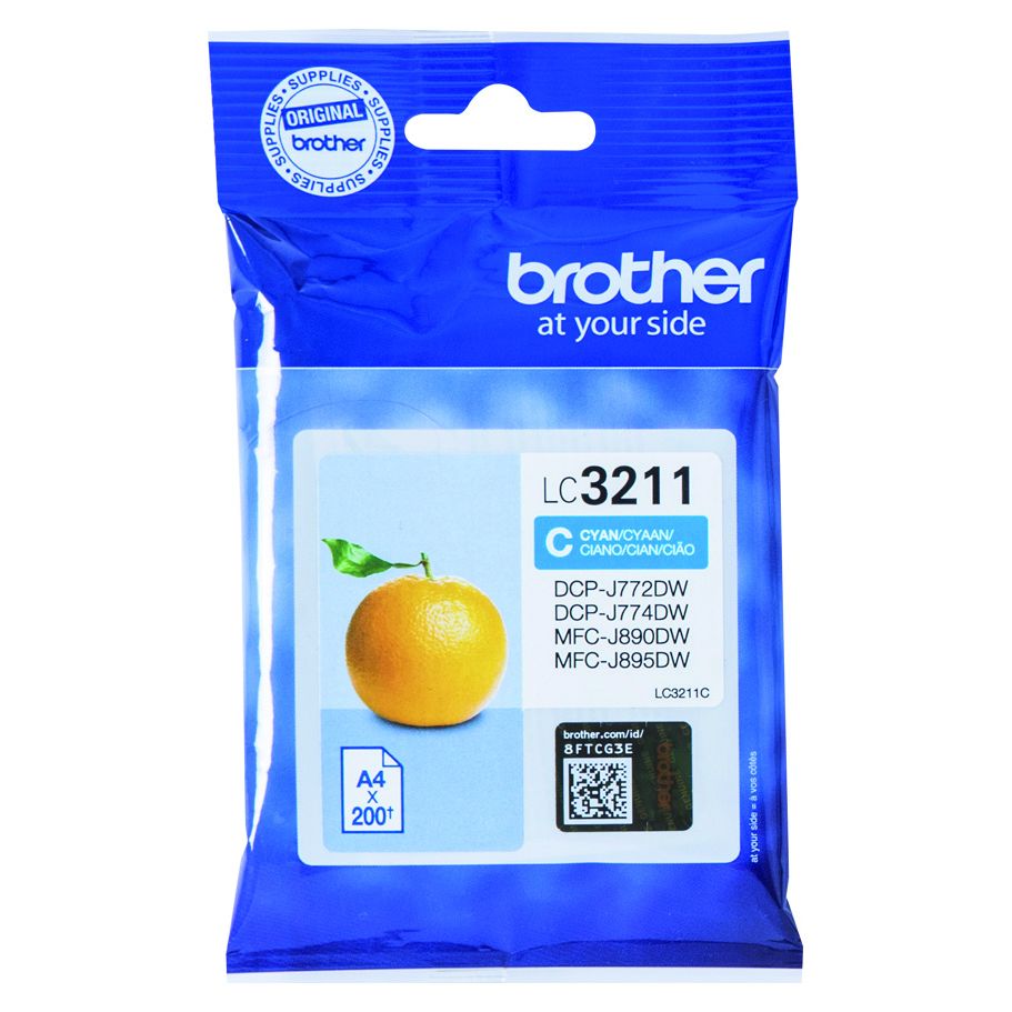 Brother - Cartucho de tinta LC-3211C azul