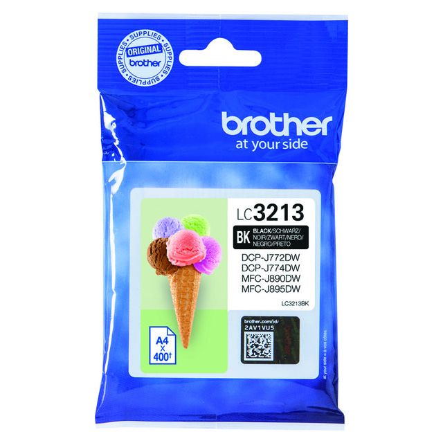 Bruder - Inkcartridge Bruder LC -3213BK Schwarz | 1 Stück