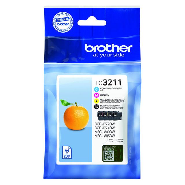 Brother - Inktcartridge, 200 pagina's, OEM LC-3211VAL, 4 kleuren