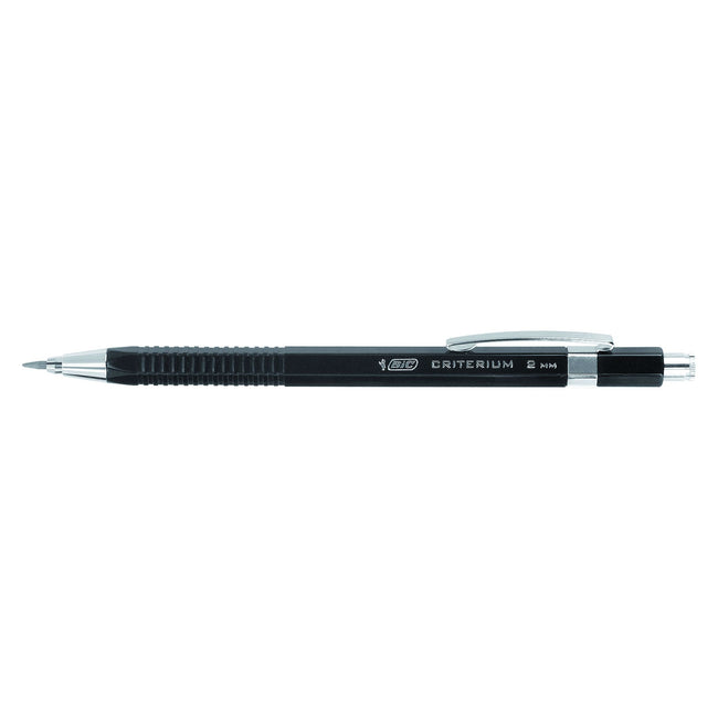 Criterion - Mechanical pencil HB 2mm with eraser metal clip | 12 pieces